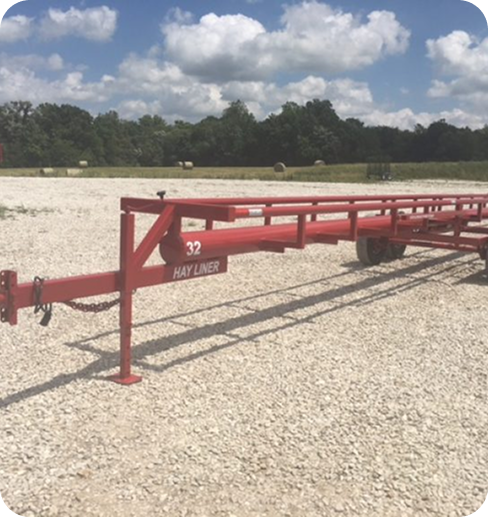 32' Bumper Pull Hay Liner Trailer by Brad's Welding Shop